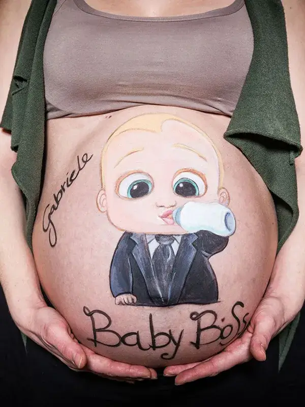 shooting belly painting puglia - ela francone